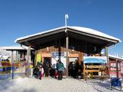 Verzorgde kassa bij de Junior Ski Zirkus