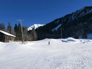 Beginnerspiste bij de Ideallift (Riezlern)