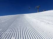 Perfecte pistepreparatie in het skigebied Vent