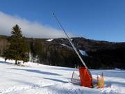 Sneeuwlans in het skigebied Hochficht
