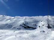 Skiroutes en vrije skiruimte bij de 2-persoons stoeltjeslift Lärmstange