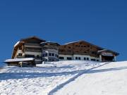 Panoramastube midden in het skigebied