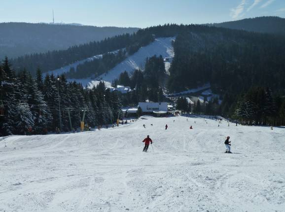 Ski-afdaling bij Hundseck