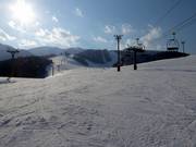 Uitzicht vanaf het dalstation over de Kitanomine Zone