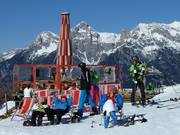 Schirmbar in het skigebied