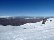 Diep-sneeuwhellingen in het Captains Basin