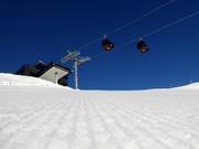 Vers vers geprepareerde afdaling in Hochzillertal