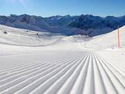Zeer goede pistepreparatie op de Nebelhorn