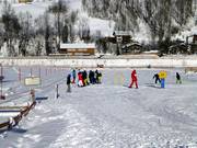 Oefenterrein bij het dalstation in Mellau bij de Hasenlift
