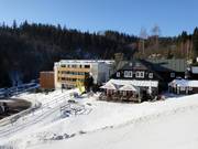 Accommodaties bij het dalstation van de gondelbaan