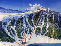 Pistekaart Meadowlark Ski Lodge