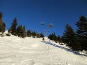 Moeilijke piste op de Goat's Eye Mountain