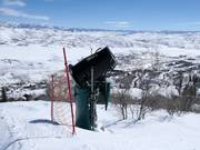 Krachtige sneeuwkanonnen