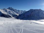 Gemakkelijke piste op het Schafbergplateau