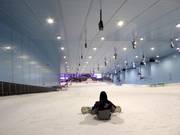 Uitzicht over de piste vanaf het bergstation