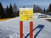 Informatiebord in het skigebied Monte Bondone