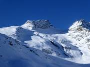 Extreme freeridevarianten op de Corvatsch