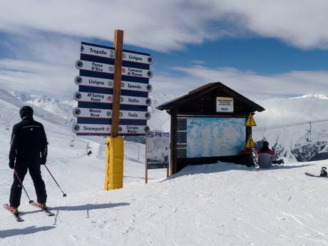 Alta Valtellina: oriëntatie in skigebieden – Oriëntatie Livigno