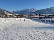Beginnersgebied in het dal in Schüttdorf