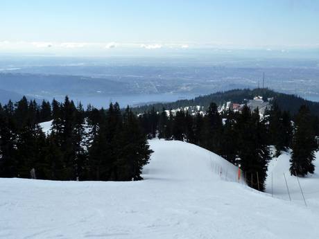 North Shore Mountains: Grootte van de skigebieden – Grootte Mount Seymour