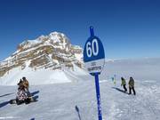 Piste markering in Madonna di Campiglio