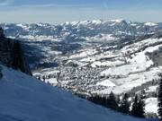Uitzicht op Bad Hindelang in het Ostrachtal