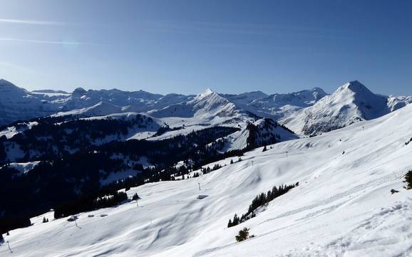 Gstaad: Grootte van de skigebieden – Grootte Rinderberg/Saanerslochgrat/Horneggli – Zweisimmen/Saanenmöser/Schönried/St. Stephan