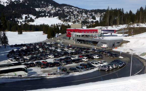 Churwaldnertal: bereikbaarheid van en parkeermogelijkheden bij de skigebieden – Bereikbaarheid, parkeren Arosa Lenzerheide