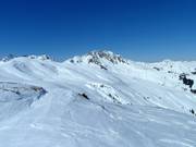Uitzicht vanaf de Hanglalm op de Zweitausender en Trattenbach