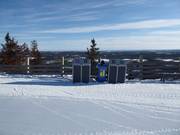 Afvalscheiding in het skigebied Kläppen