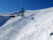 Onbeveiligd vrij skigebied bij de Hüttenkopfbahn