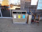 Afvalscheiding in het skigebied Vogel