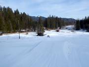 Er is zelfs een kleine schans aanwezig.