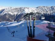 Valbella-Bormio 3000 - 4-persoons hogesnelheidsstoeltjeslift (koppelbaar) met kap