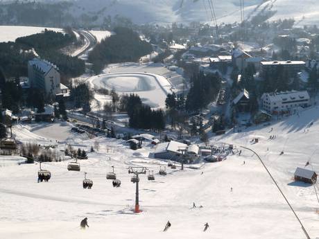 Duitse Ertsgebergte: accomodatieaanbod van de skigebieden – Accommodatieaanbod Fichtelberg – Oberwiesenthal