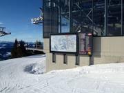 Informatiebord bij het bergstation van de Fleidingbahn