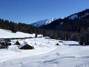 Beginnersgebied bij het dalstation Ifen