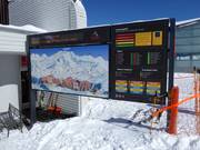 Informatiebord bij het Furtschellas middenstation