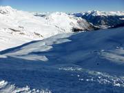 Ongesecureerde poedersneeuwhellingen