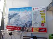 Pistekaart met actuele bedrijfsinformatie bij het dalstation