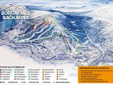 Pistekaart Borgafjäll