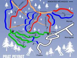 Pistekaart Prat Peyrot – Mont Aigoual