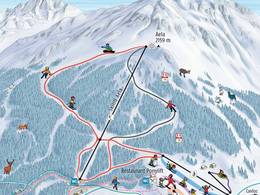 Pistekaart Aela – Maloja