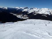 Afdaling nr. 9 op de Clavadeler piste