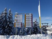 Pistebewegwijzering op de Hauser Kaibling