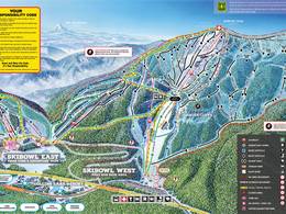 Pistekaart Mt. Hood Skibowl