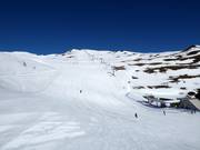 Watles piste bij de bovenste vierpersoonsstoeltjeslift