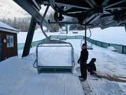 Zeer vriendelijk personeel bij de skiliften