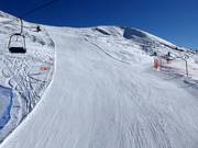 Het onderste deel van de Mittager-piste