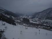 Oefenpistes in het dal